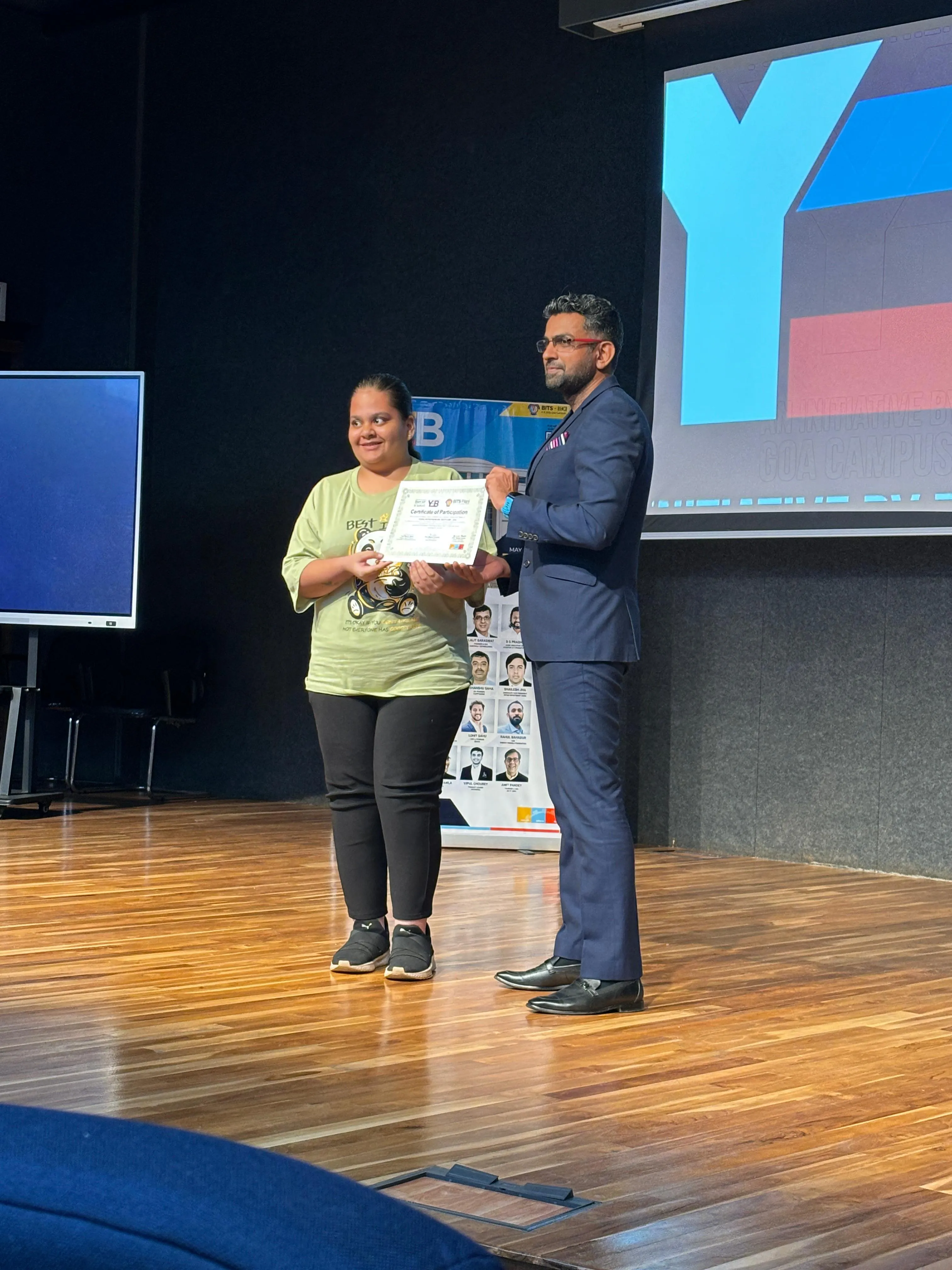 Riddhima Valecha Grade 12 Humanities won 1st prize in Innovation Pitching Competition at Young Entrepreneurs Bootcamp BITS Goa